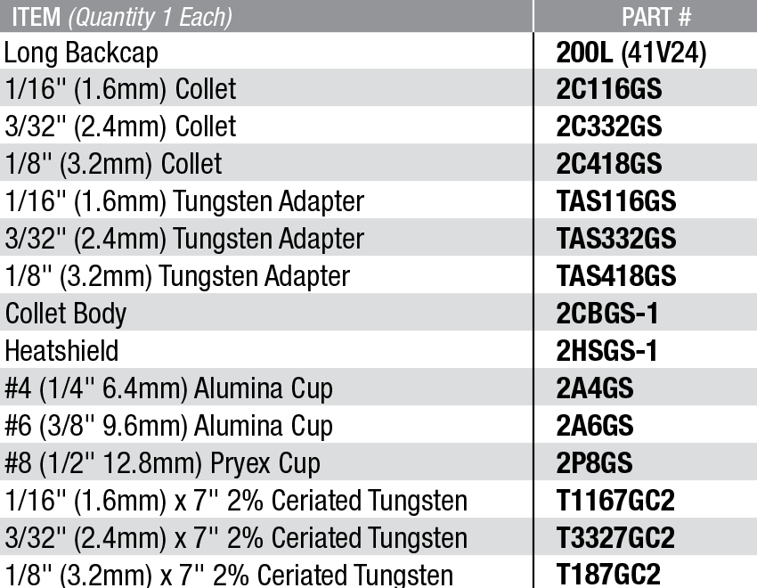 AK-4GS GAS SAVER™ ACCESSORY KIT