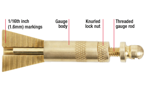 Tungsten Stick Out Gauge